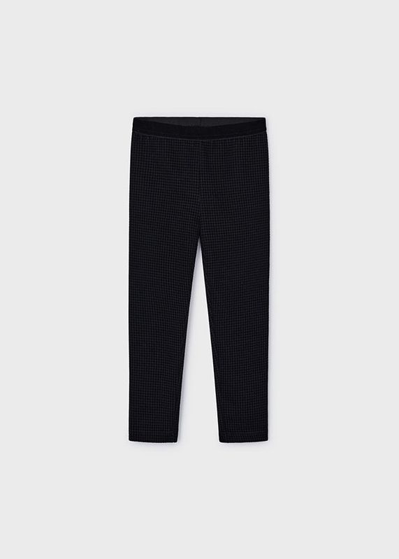 Mayoral Check Print Legging- Black