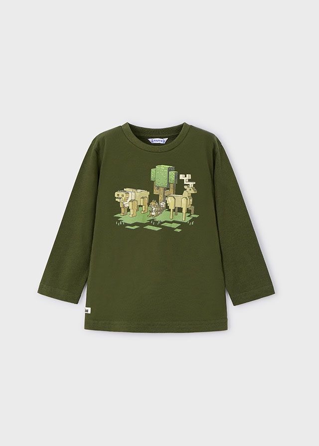 Mayoral Nature Block Tee- Moss Green