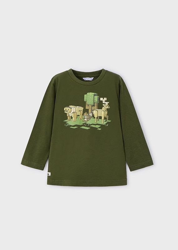 Mayoral Nature Block Tee- Moss Green