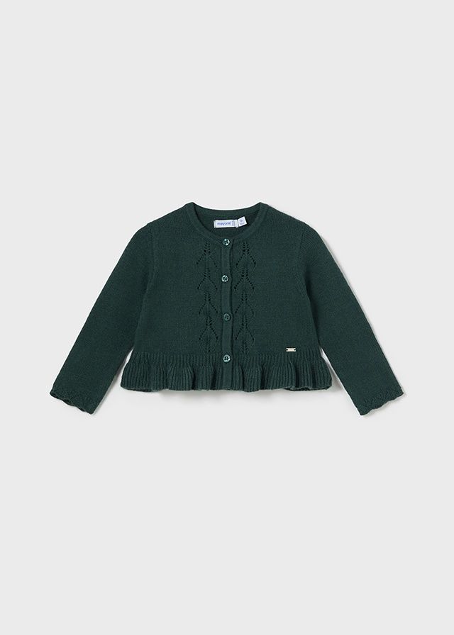 Mayoral Infant Knit Cardigan- Dark Green