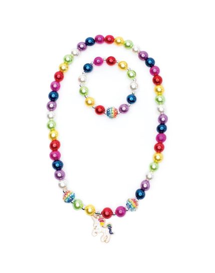 Great Pretenders Gumball Rainbow Necklace &amp; Bracelet Set
