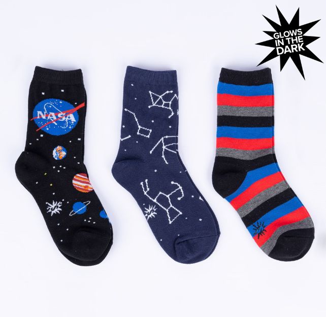 Socktome 3pk NASA Space Socks