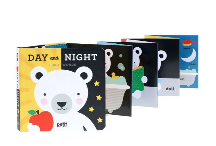 Petit Collage Dayand Night Board Book