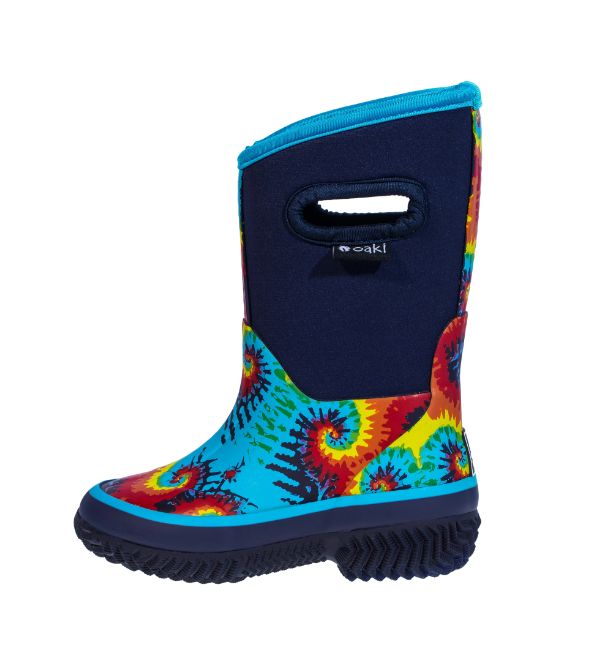 Oakiwear Neoprene Rainboot- Tie-Dye