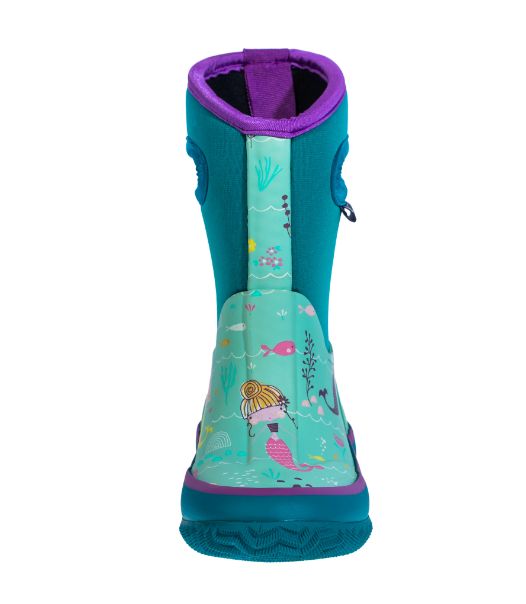 Oakiwear Neoprene Rainboot- Turquoise Mermaids