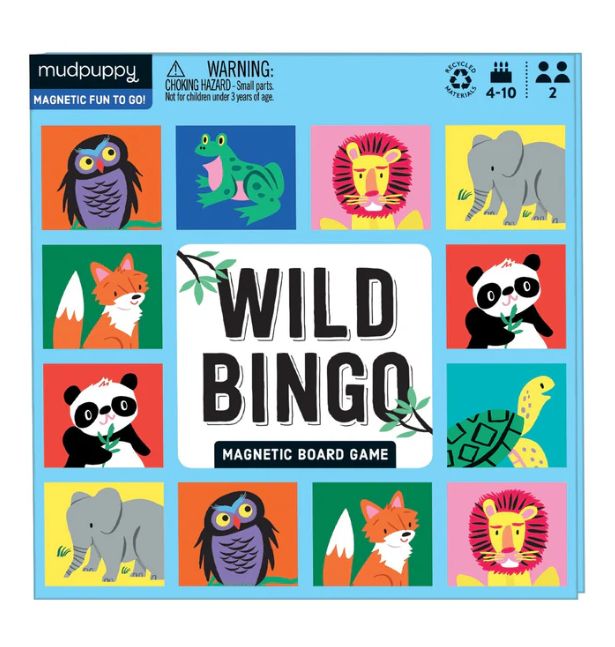Mudpuppy Wild Bingo Magnetic Game