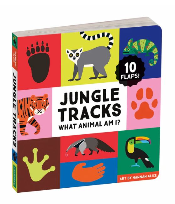 Mudpuppy Jungle Tracks Lift The Flap Board Book
