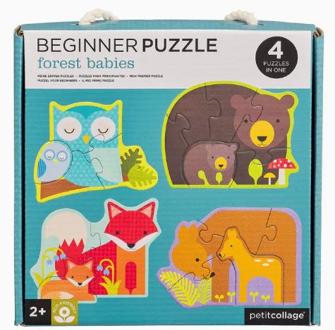 Mudpuppy 4pk Beginner Puzzles- Forest Babies