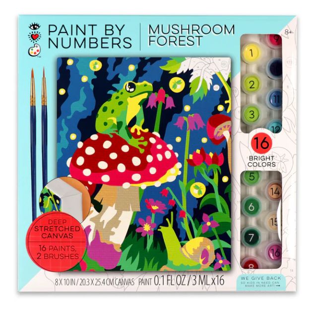Bright Stripes Paint By Number- Mushroom