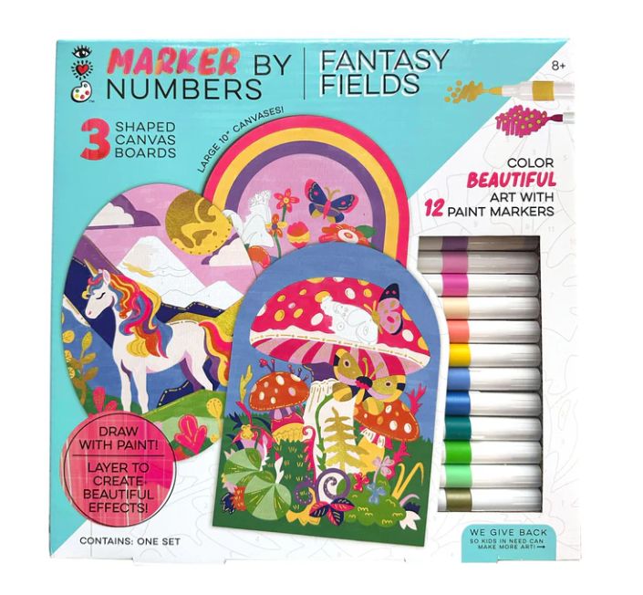 Bright Stripes 3pk Marker By Number