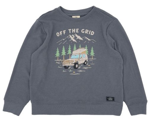 Feather 4 Arrow Off The Grid Jeep Sweatshirt- Charcoal