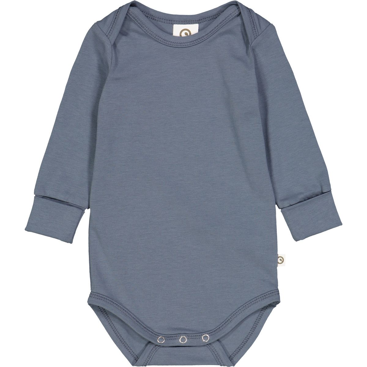 Musli cozy long sleeve solid bodysuit- Stormy Blue