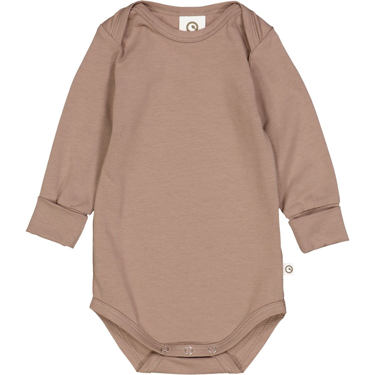 Musli cozy long sleeve solid bodysuit- Shade