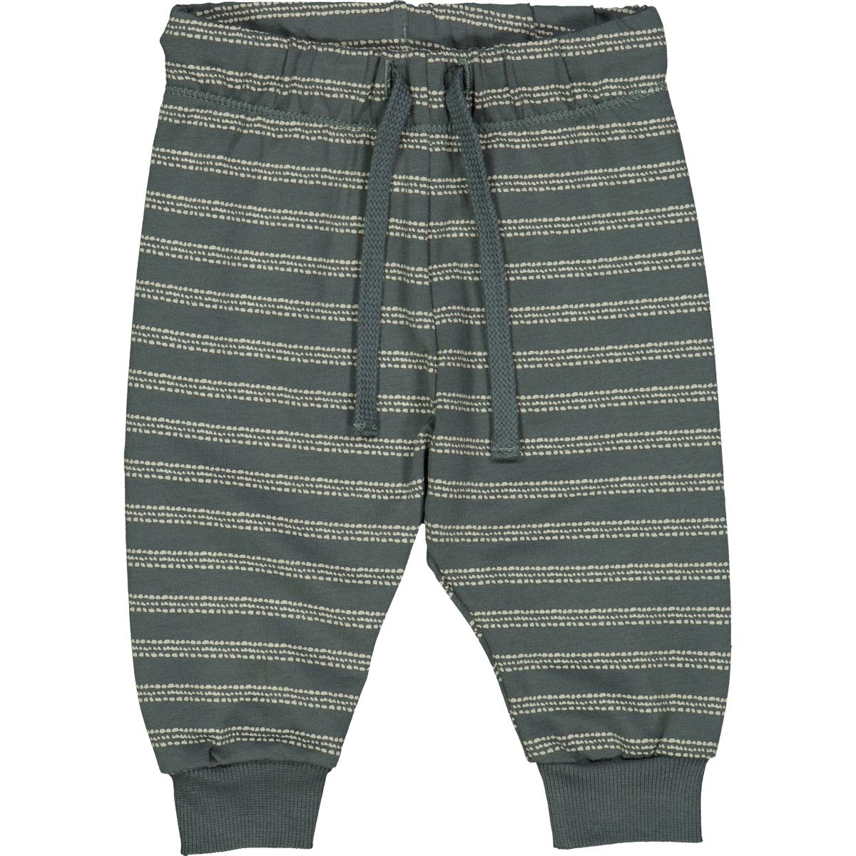 Musli striped sweat pants- Forest Green