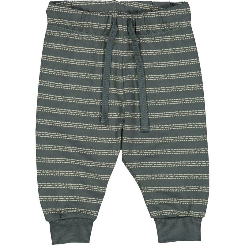 Musli striped sweat pants- Forest Green