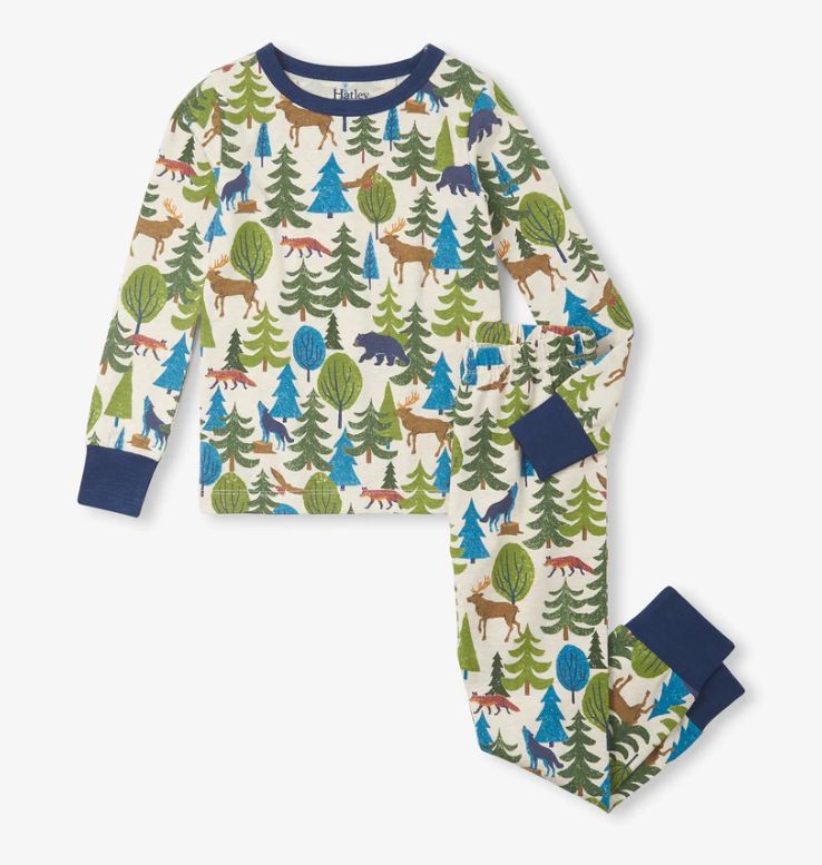 Hatley forest scene PJ&#39;s- cream