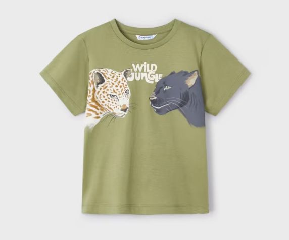 Mayoral Wild Jungle Tee- Iguana Green