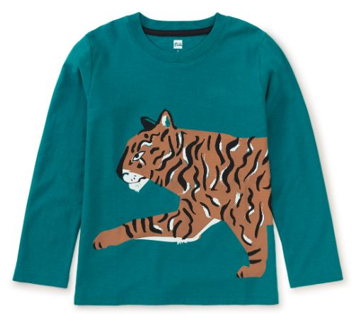 Tea Infant Tiger Prowl Graphic Tee- Scuba