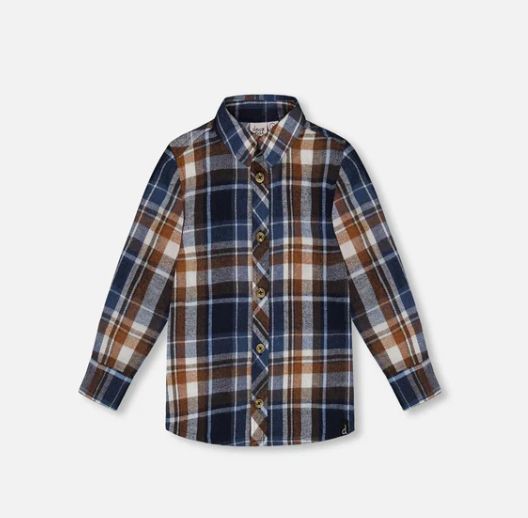 Deux Par Deux Plaid Flannel Shirt