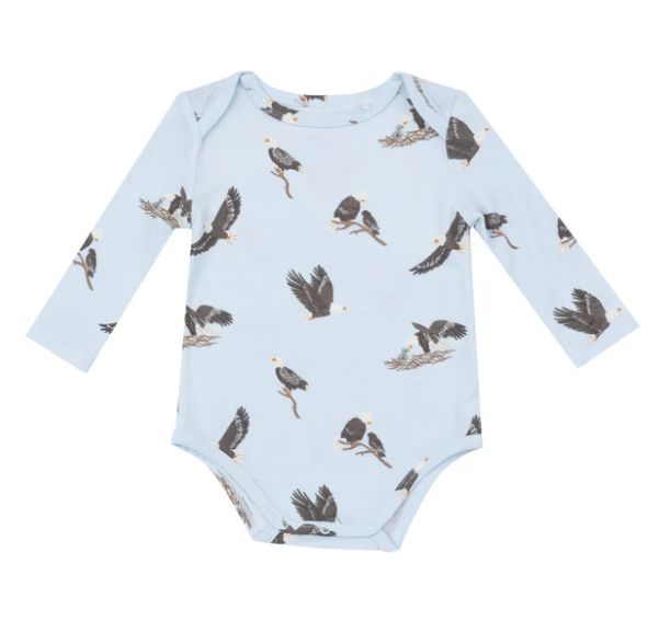 Angel Dear Eagles Bodysuit- Light Blue