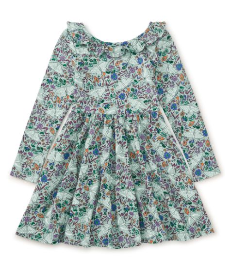 Tea Ruffle Collar Ballet Dress- Mint Moth
