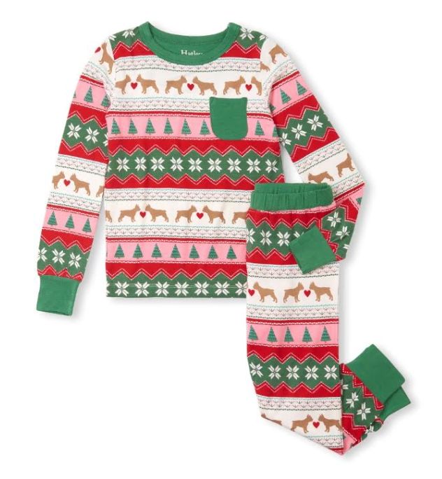 Hatley Puppy Fair Isle PJ&#39;s- Cream