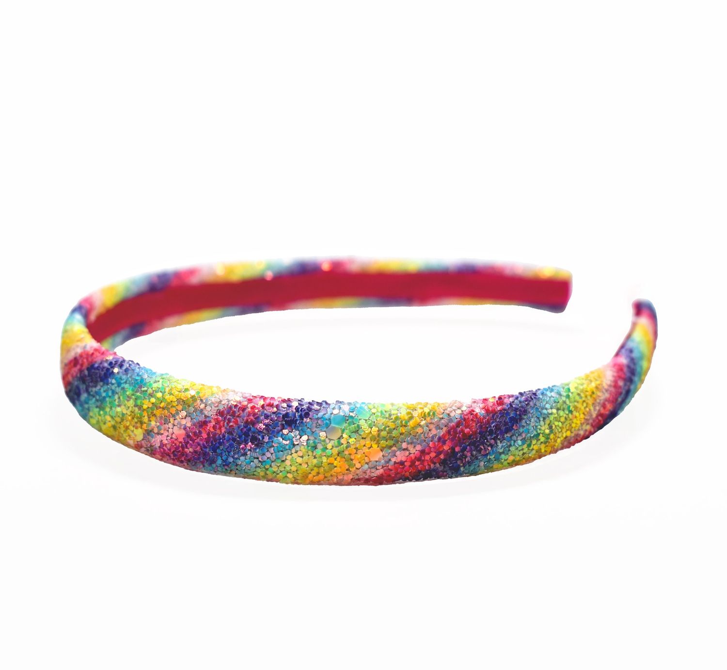 Sparkle Headband- Rainbow Hot Pink