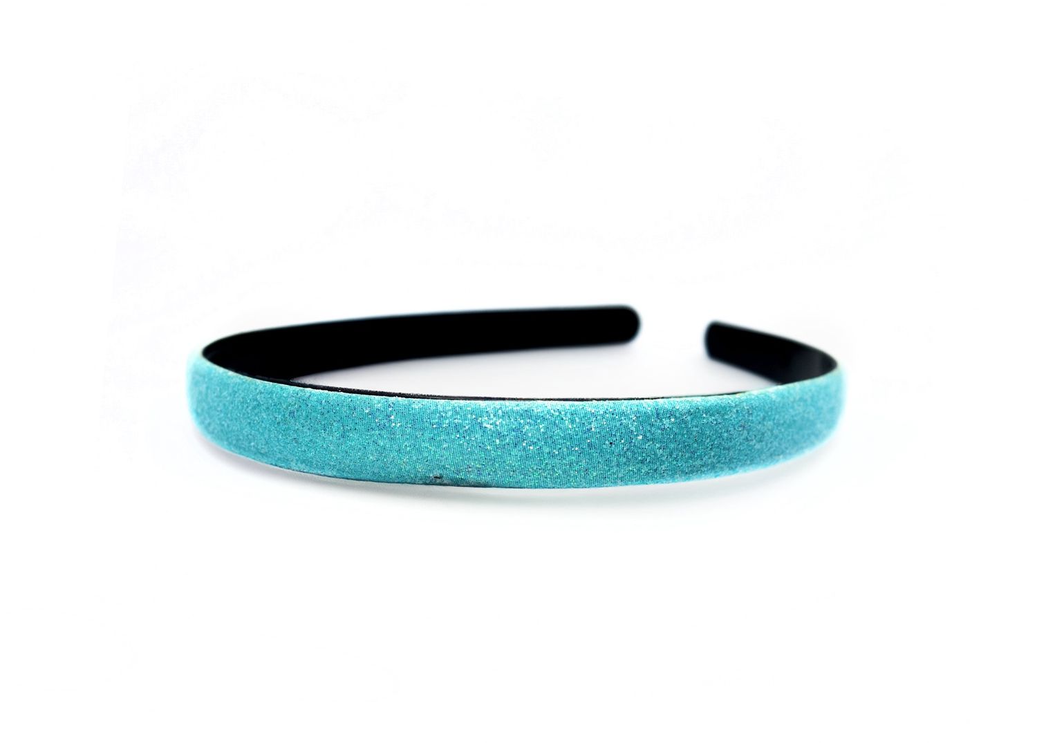 Glitter headband - aqua