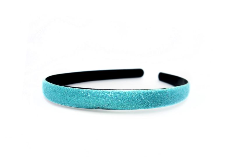 Glitter headband - aqua