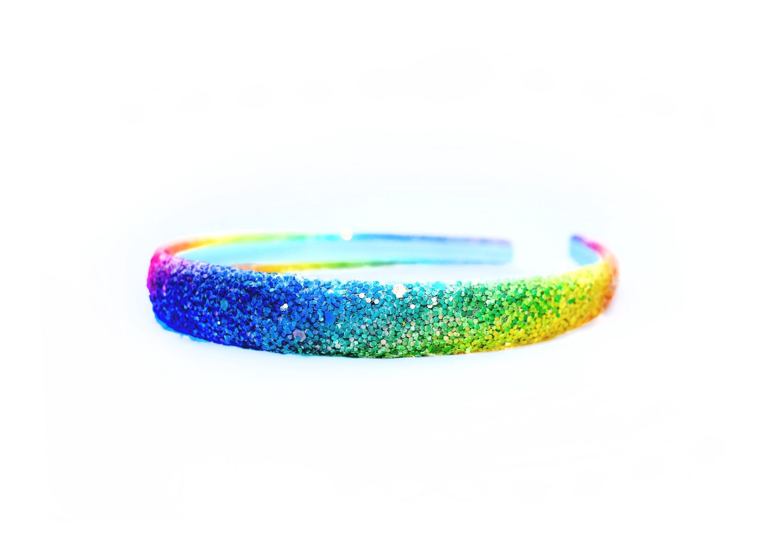 Sparkle Headband- Rainbow Light Blue