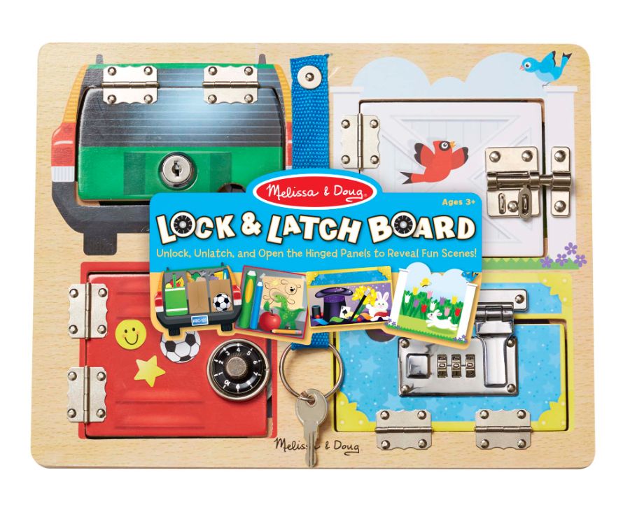 Melissa &amp; Doug locks &amp; latches board