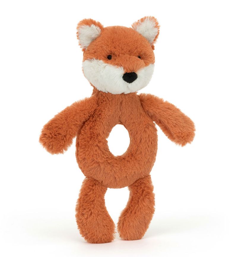 Jellycat Bashful Fox Cub Ring Rattle