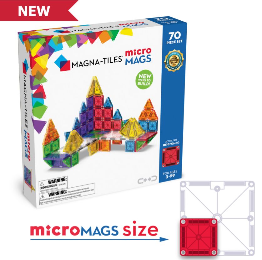 Magna-Tiles MicroMAGS 70-Piece Deluxe Set