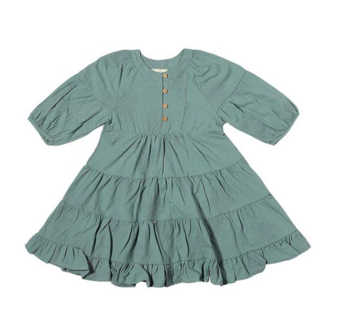 Vignette Saoirse Dress- Dusty Teal