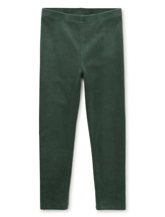 Tea Infant Velour Leggings- Pineneedle