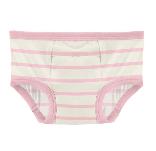 Kickee Bamboo Training Underpants- Lotus Sweet Stripe