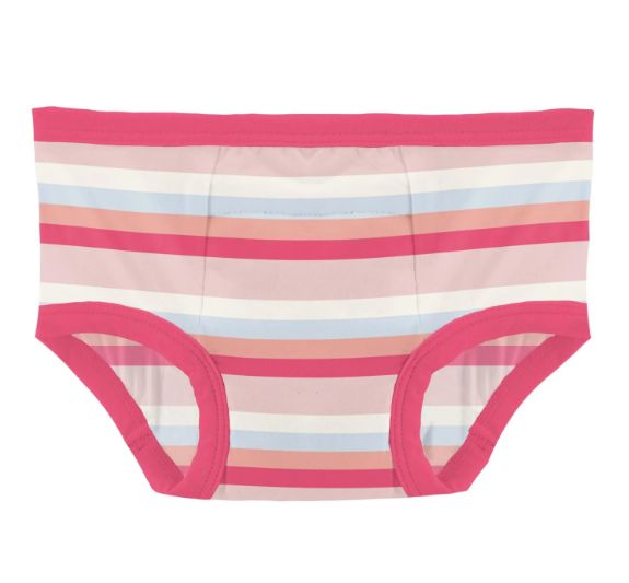 Kickee Girls Bamboo Underwear- Baby Rose Stripe