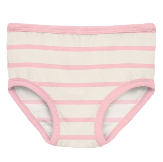 Kickee Girls Bamboo Underwear- Lotus Sweet Stripe