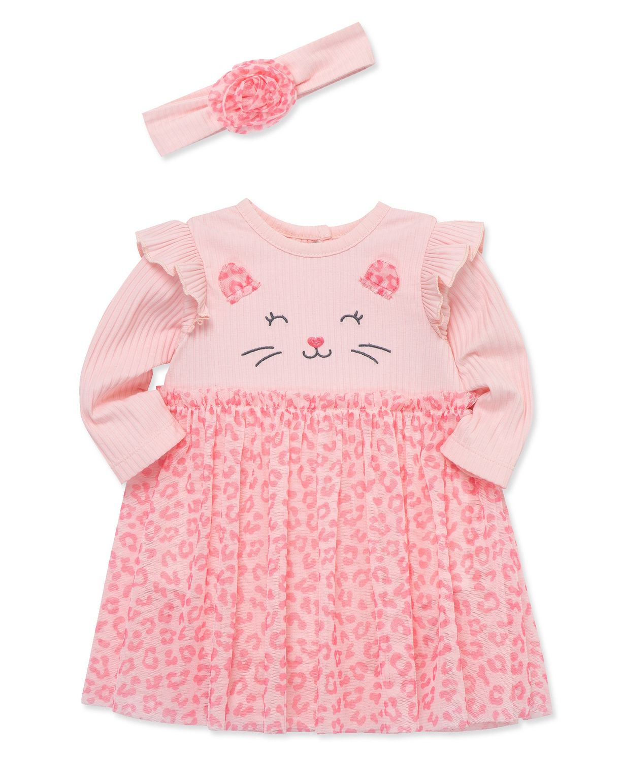 Little Me leapord tutu dress- pink