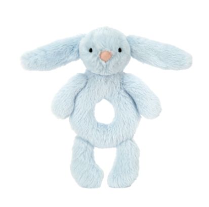 Jellycat Bashful Bunny Ring Rattle- Blue