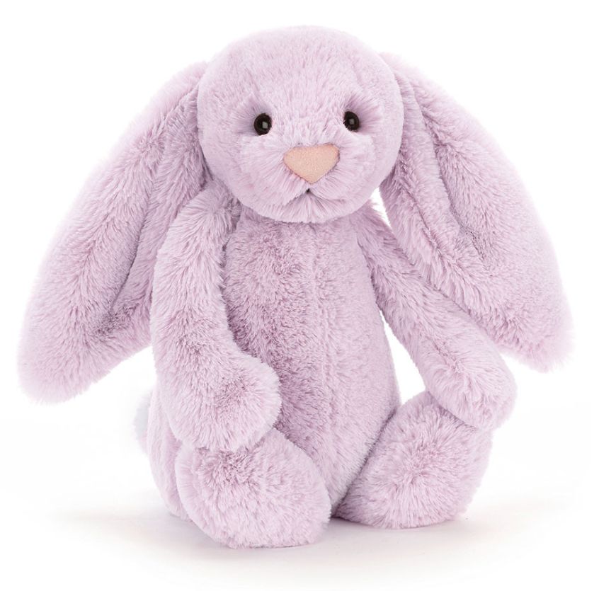 Jellycat Bashful Lilac Bunny Original- Medium