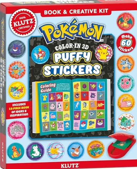 Klutz Pokemon Color 3D Stickers
