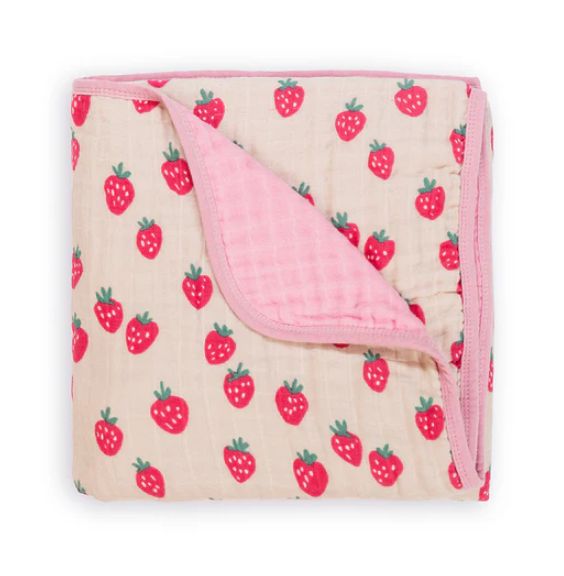 Itzy Ritzy Strawberry Blanket