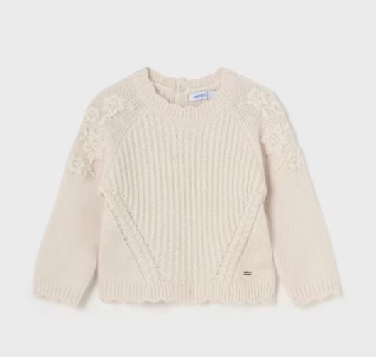 Mayoral Knitted Lurex Sweater- Ginger