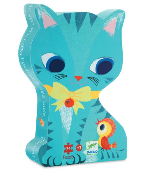 Djeco 24pc Pachat Cat Silhouette Puzzle
