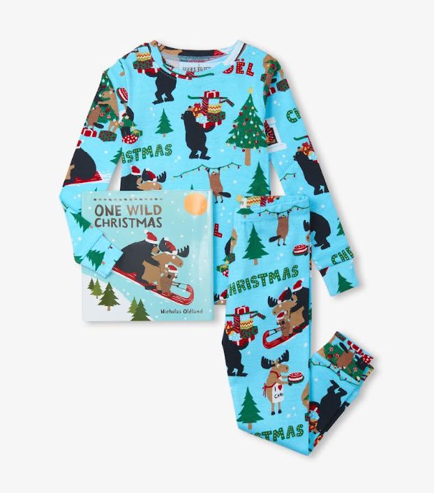 Books to Bed Wild About Christmas Pajama &amp; Book