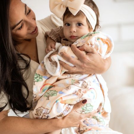 Honey Lemonade Minky Blanket- Noahs Ark