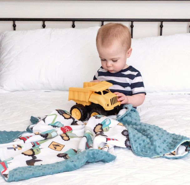 Honey Lemonade Minky Blanket- Construction