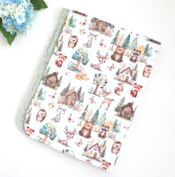 Honey Lemonade Minky Blanket- Woodsy Wonderland