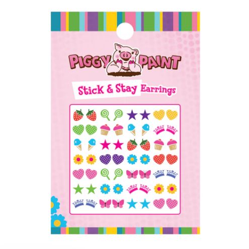 Piggy Paint Sticker Earrings